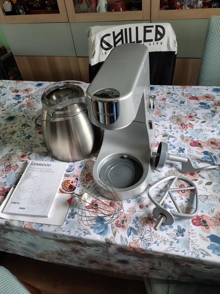 Kenwood KVL40 Chef XL -nauwelijks gebruikt, 4 liter of meer, Ophalen, Zo goed als nieuw, 3 snelheden of meer