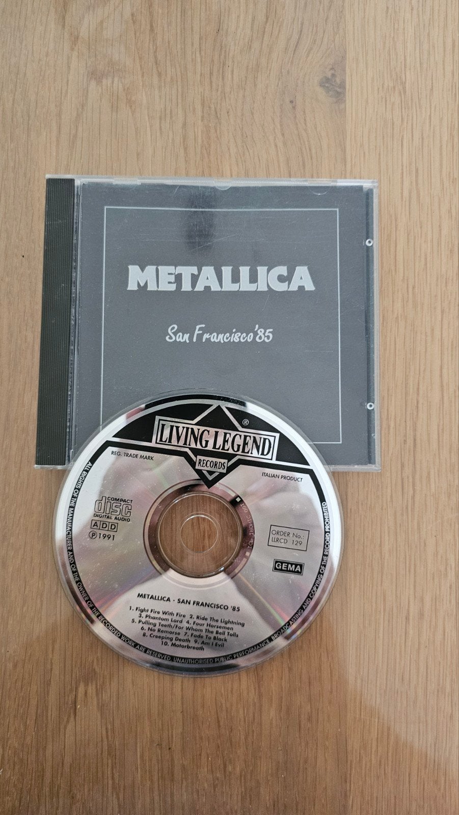 Metallica - San Francisco '85 CD (Living Legend Records), Ophalen of Verzenden, Gebruikt, Rock, Live-album