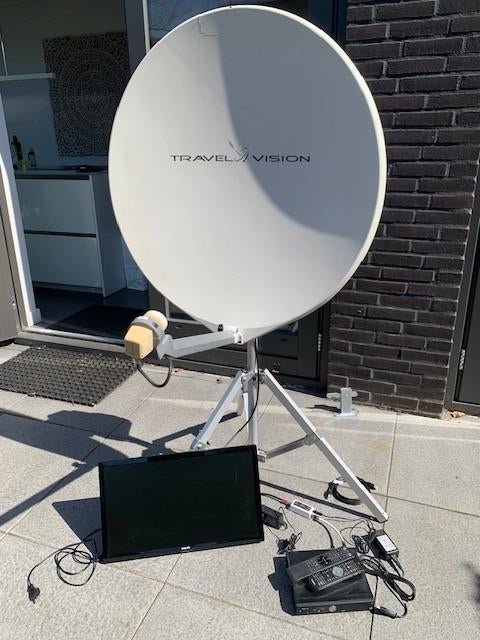 Satelliet Schotel Travel Vision, Caravans en Kamperen, Ophalen, Zo goed als nieuw