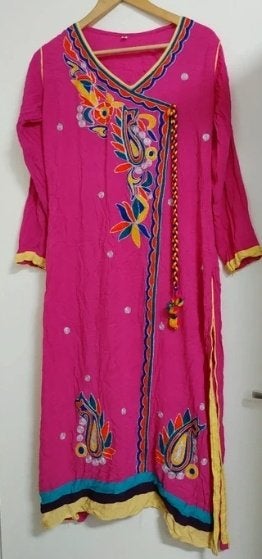 Kaftan roze geel M, Maat 38/40 (M), Overige typen, Nieuw, Ophalen of Verzenden