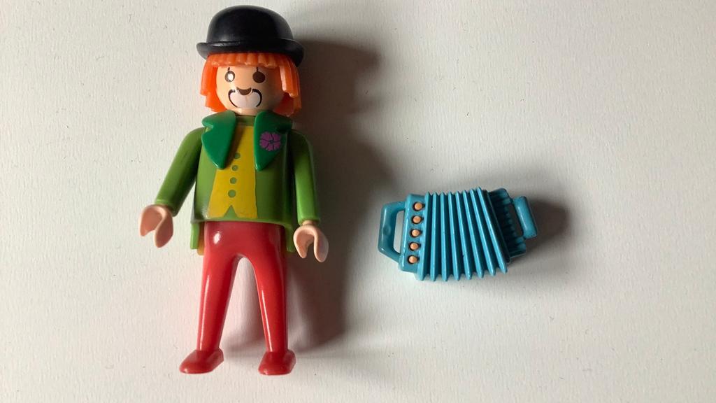 Playmobil 3319 clown met accordeon vintage, Ophalen, Gebruikt, Los playmobil
