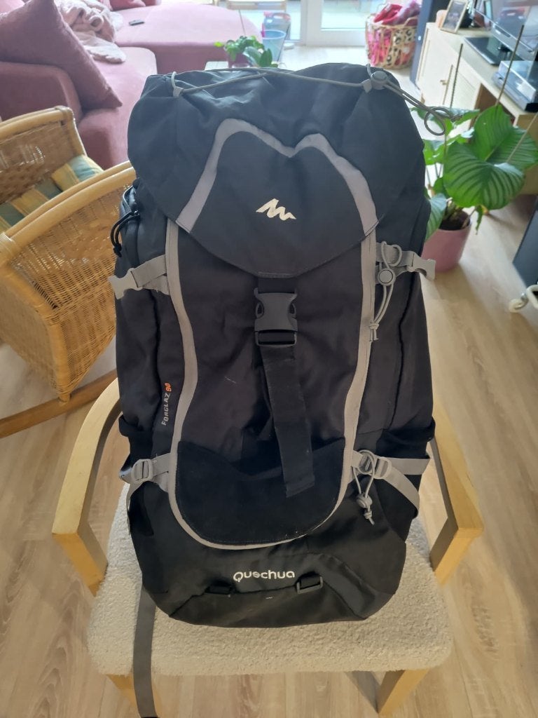 Quecha Forclaz 90 liter backpack, Overige merken, 40 cm of meer, Ophalen of Verzenden, Zo goed als nieuw