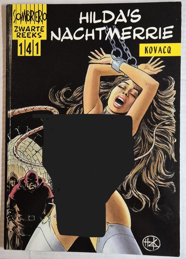 Sombrero Zwarte Reeks 141 Hilda's Nachtmerrie - Kovacq -2005, Boeken, Stripboeken, Gelezen, Eén stripboek, KOVACQ, Ophalen of Verzenden
