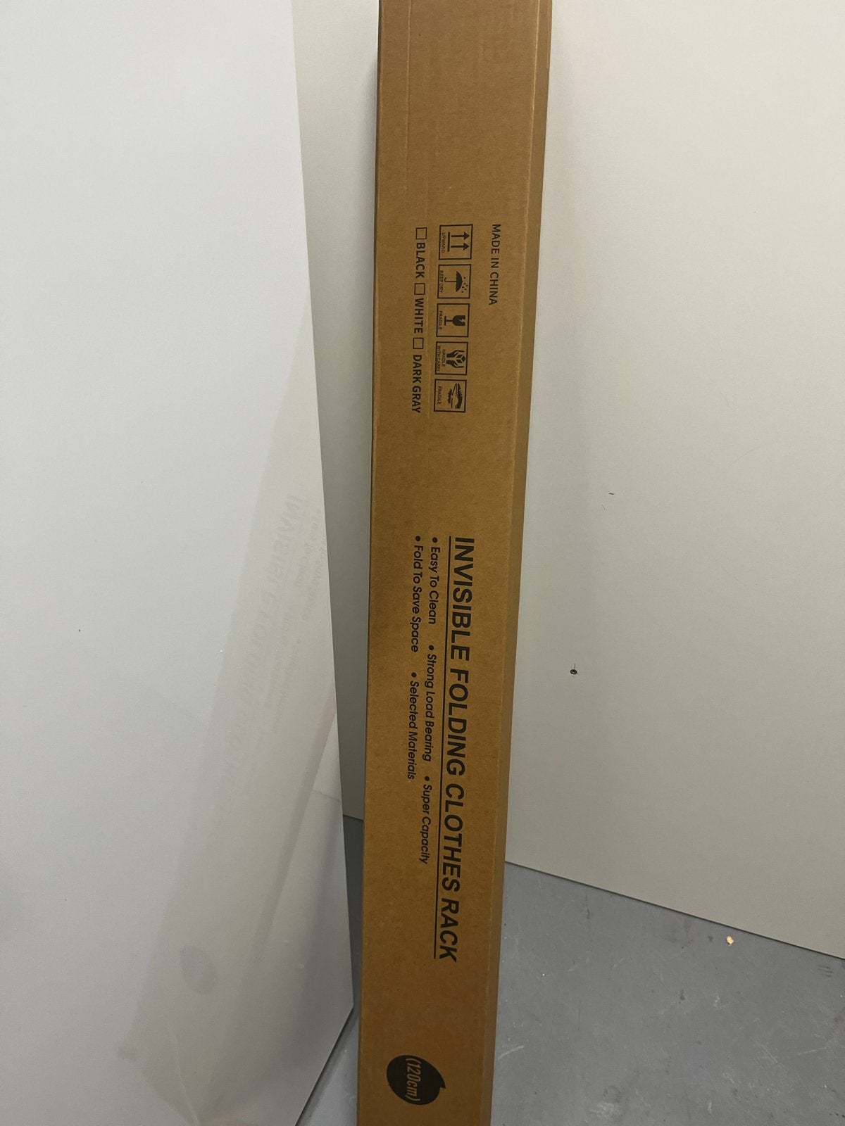 PLAY-IT Wanddroogrek 120cm Inklapbaar XXL Zwart - 8.4M, Huis en Inrichting, Ophalen, Nieuw