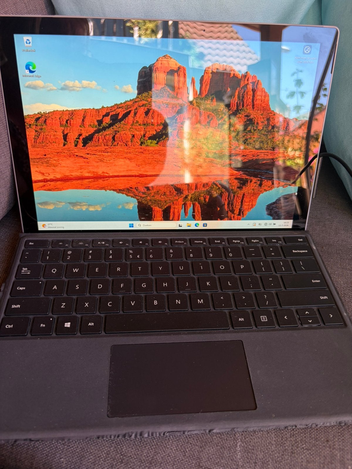 Microsoft Surface Pro 7  met windows 11, Ophalen, 2 tot 3 Ghz, 12 inch, Zo goed als nieuw
