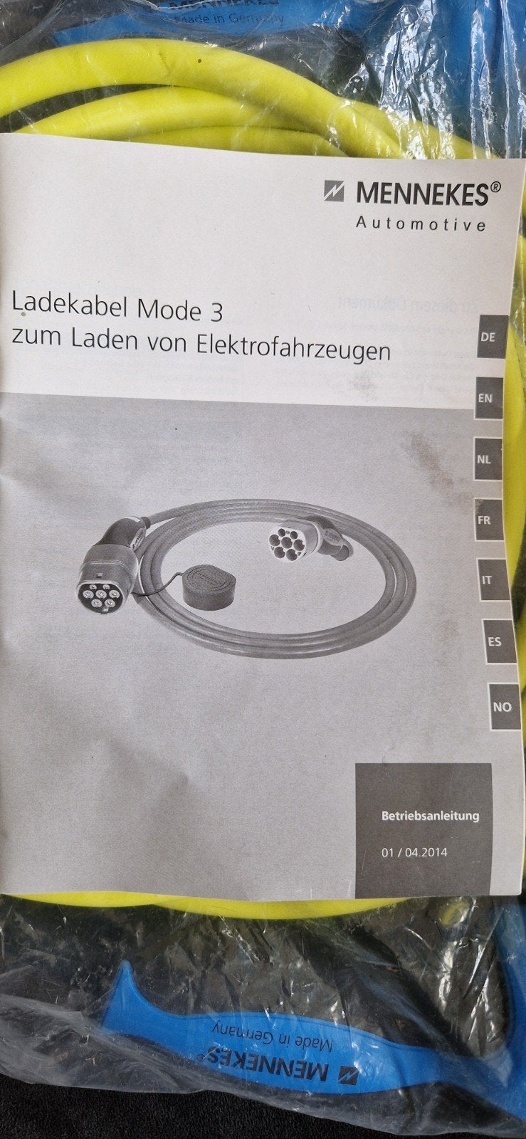 Mennekes Oplaadkabel Mode 3 voor Elektrische Voertuigen, Ophalen of Verzenden