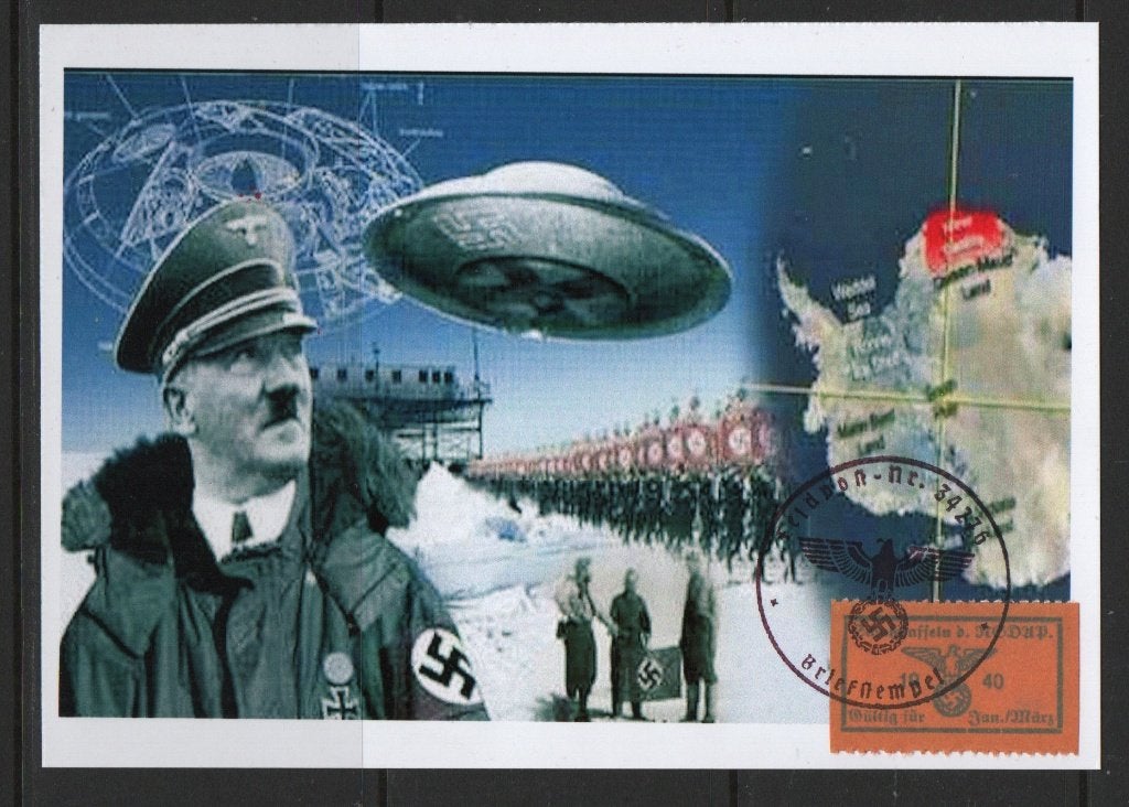 X46) postkaart Duits geheim wapen wo2 GERMANY, Verzenden, BRD, Gestempeld