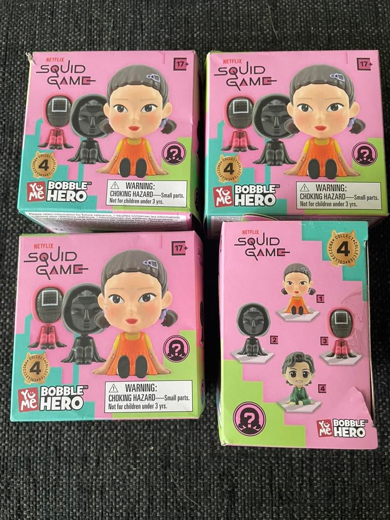 Netflix Squid Game figures set (4x), Ophalen of Verzenden, Nieuw