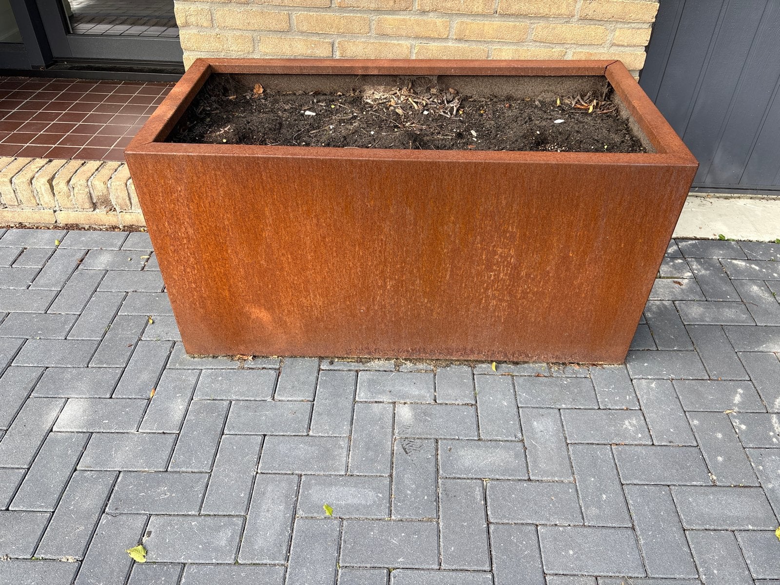 Grote Cortenstaal Bloembak - 120x60x60 cm, Tuin en Terras, Ophalen, Gebruikt, Balkon, Metaal