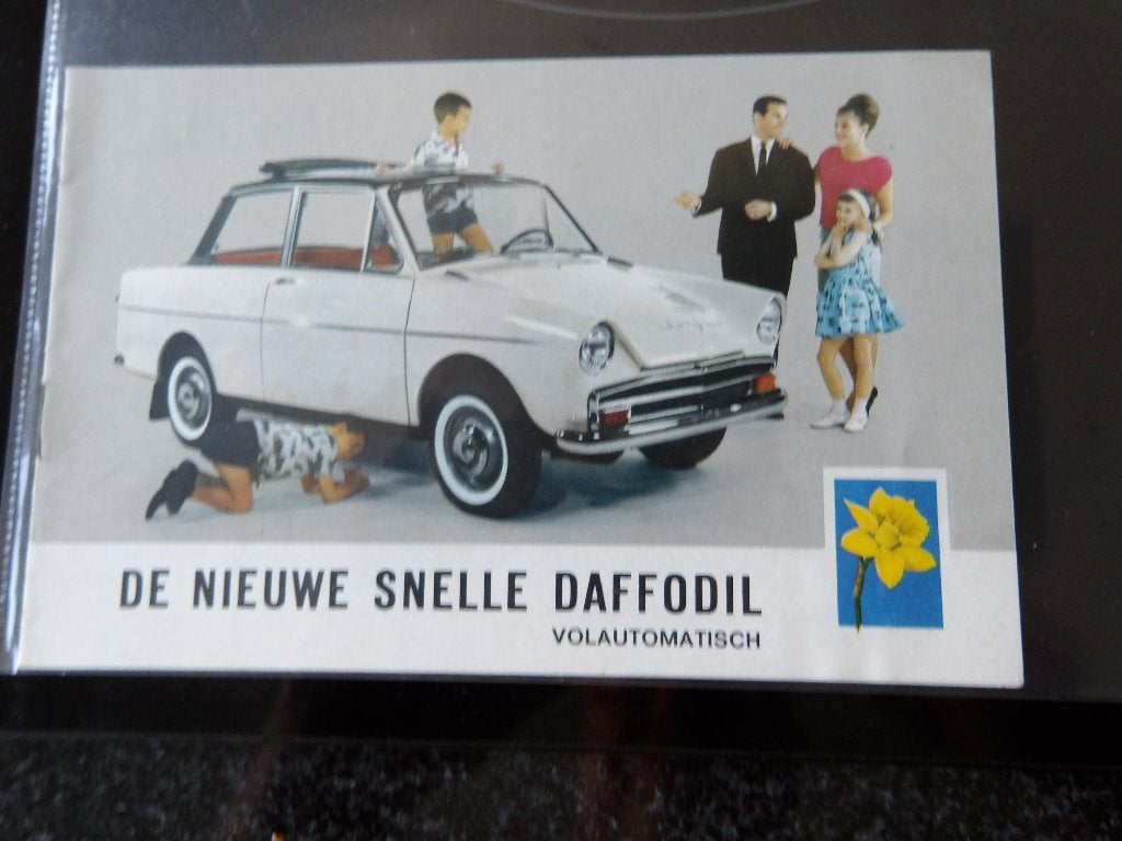 Vintage DAF Daffodil folder - De Nieuwe Snelle Daffodil, Ophalen of Verzenden, Zo goed als nieuw, Overige merken, DAF