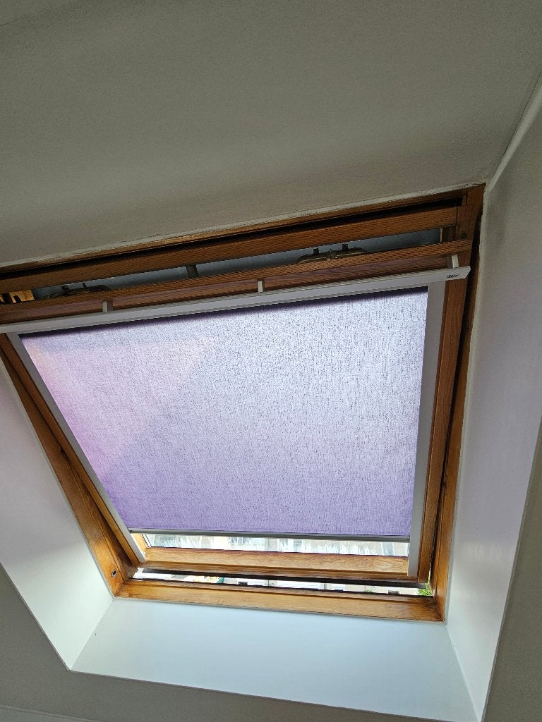 rolgordijn voor een Velux dakvenster, Ophalen, Blauw, 50 tot 100 cm, Zo goed als nieuw