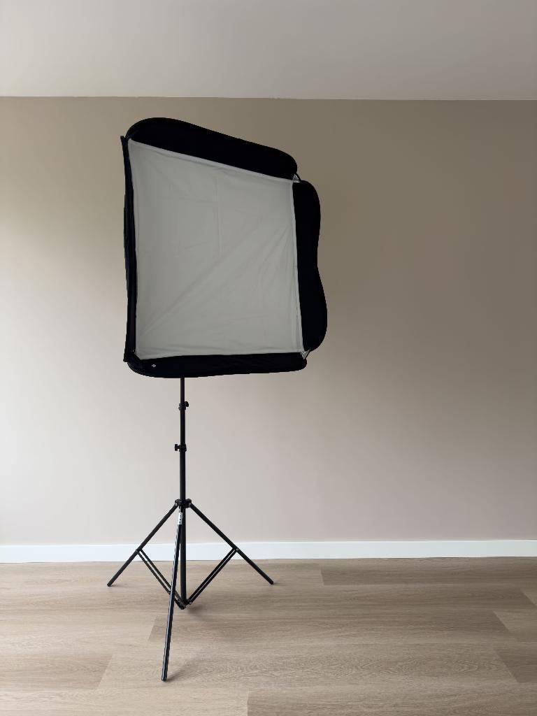 Lastolite Ezybox 76x76cm LS2472 inc statief en draagtas, Audio, Tv en Foto, Fotografie | Fotostudio en Toebehoren, Ophalen, Zo goed als nieuw