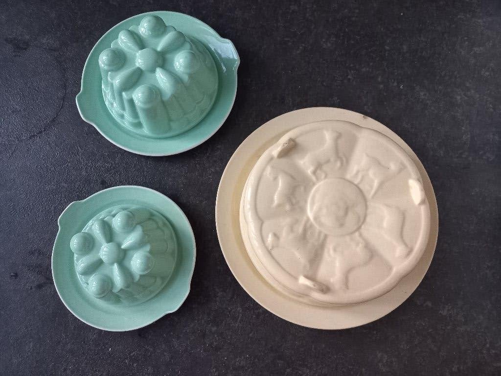 Puddingschalen vintage, Ophalen, Overige materialen, Vintage, Zo goed als nieuw