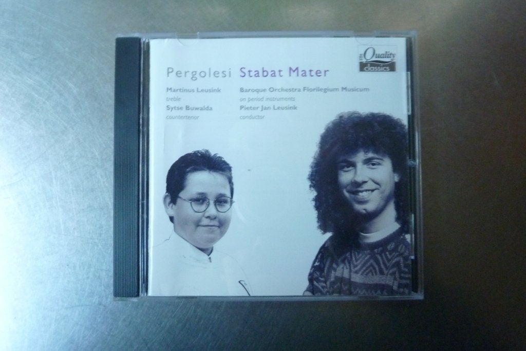 Pergolesi Stabat Mater - Buwalda, Leusink, Florilegium Music, Ophalen of Verzenden, Barok, Zo goed als nieuw, Overige typen