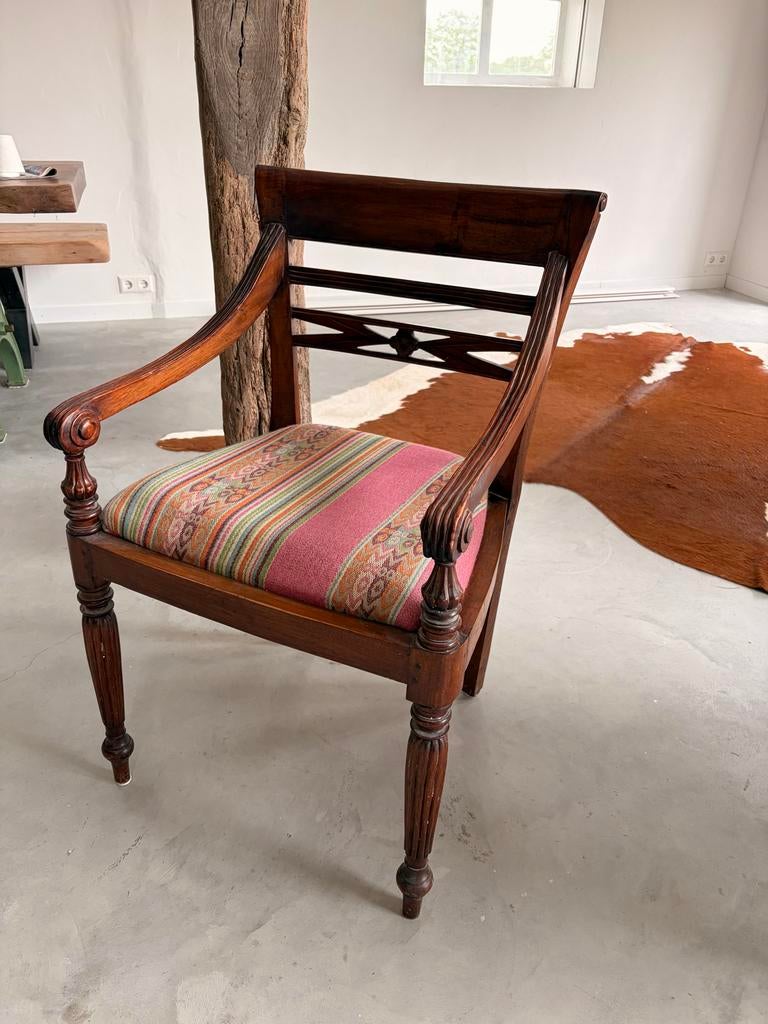 Houten vintage stoel, Antiek en Kunst, Ophalen of Verzenden