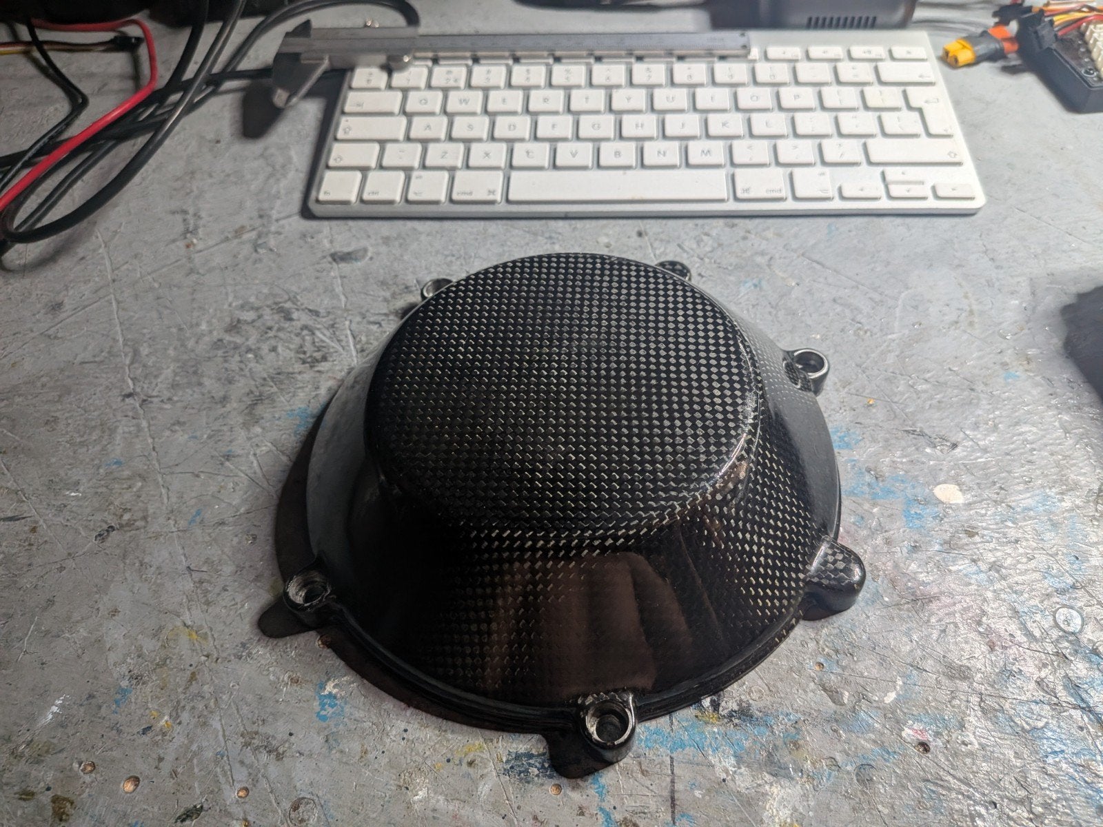 Carbon koppeling deksel Ducati., Motoren, Ophalen of Verzenden, Nieuw