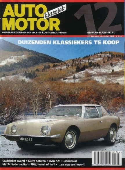 AMK 12 2004 : BMW 525 - Studebaker Avanti - Gilera Saturno, Ophalen of Verzenden, Gelezen, Algemeen