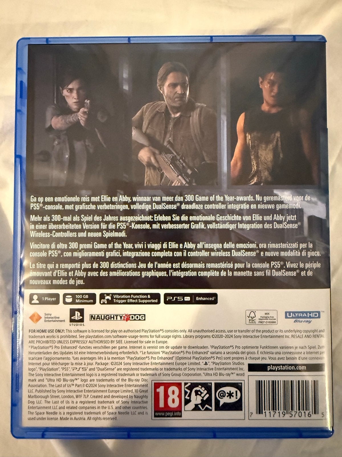 PS5: God of War Ragnarök & The Last of Us Part 2 - samen €45, Avontuur en Actie, Vanaf 18 jaar, 1 speler, Ophalen of Verzenden