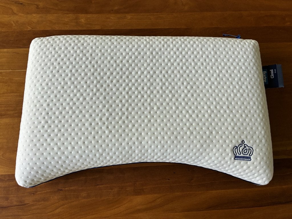 Auping Cloud 10 cm kussen latex als nieuw, Eenpersoons, Wit, Ophalen of Verzenden, Zo goed als nieuw
