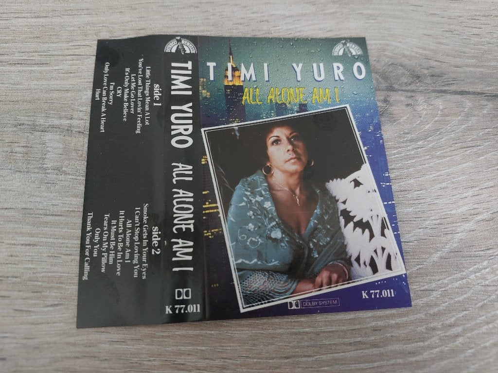 TIMI YURO - ALL ALONE AM I (MC), 1 bandje, Ophalen of Verzenden, Zo goed als nieuw, Origineel