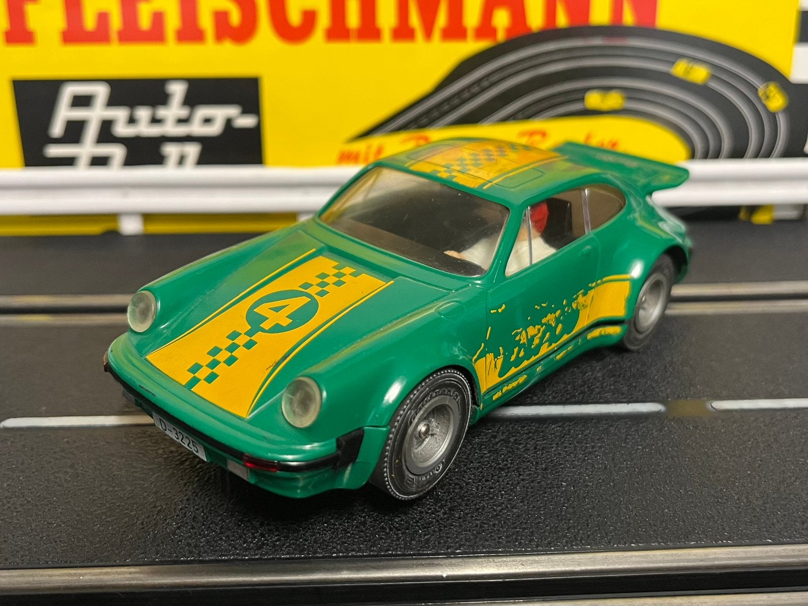 Fleischmann Porsche Turbo Racebaan auto slot car, Ophalen of Verzenden, Gebruikt, Elektrisch, Fleischmann