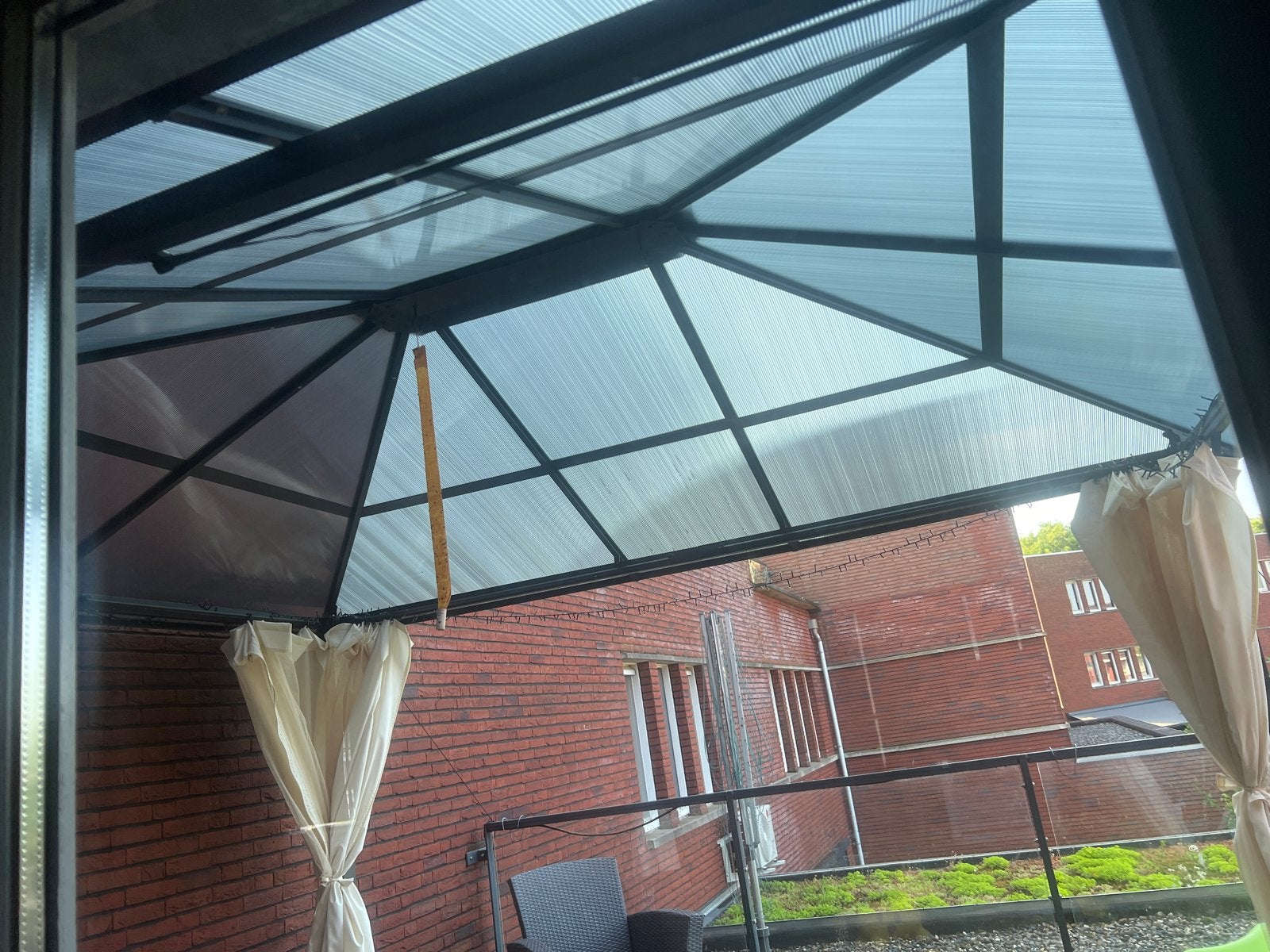 Robuust Paviljoen met Transparant Dak, Ophalen, Gebruikt, Minder dan 4 meter, Paviljoen