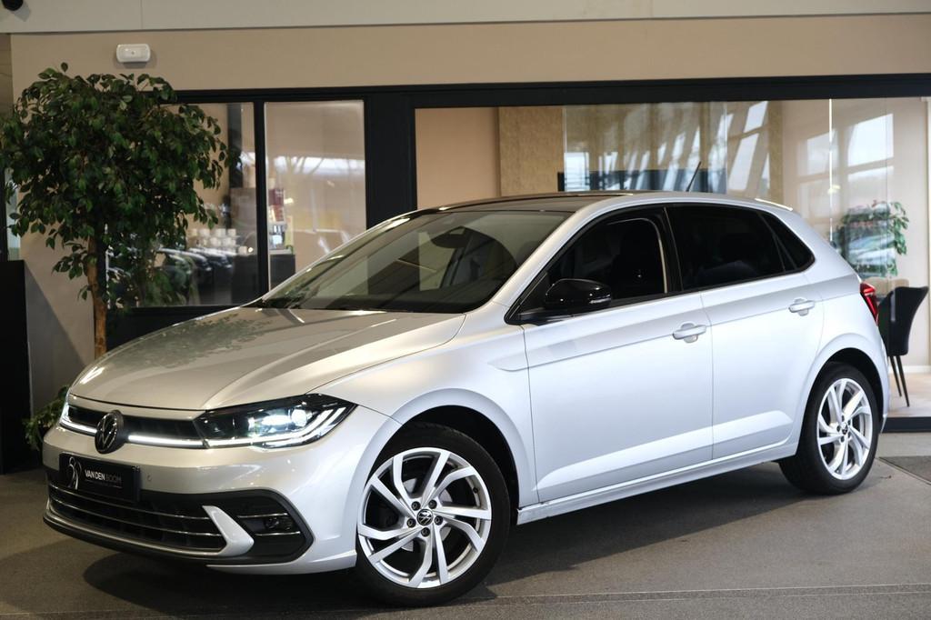 Volkswagen Polo 1.0 TSI Style 95PK DSG Facelift IQ Led Roof, Auto's, Zwart, 95 pk, 1104 kg, Origineel Nederlands