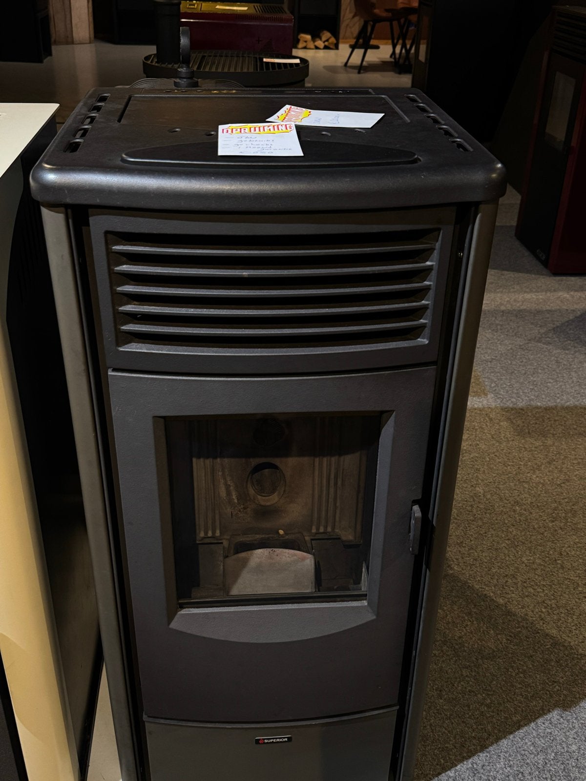 Gebruikte Italiaanse Pelletkachel 6 kW -, Huis en Inrichting, Ophalen of Verzenden, Gebruikt, Overige brandstoffen, Pelletkachel