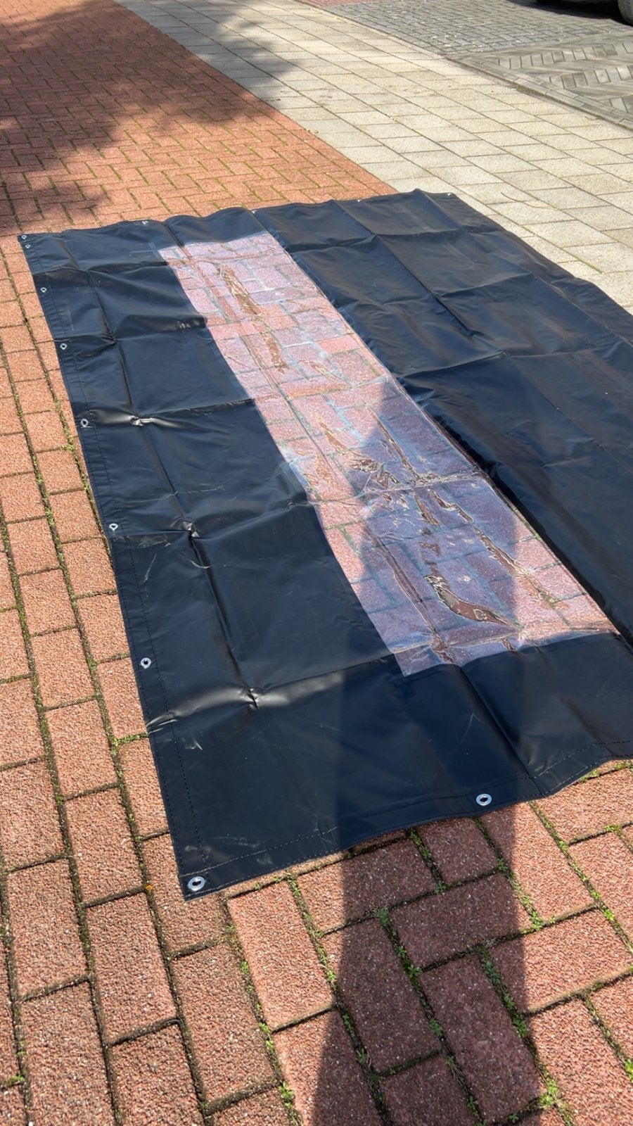 Nieuw overkappingzijwand 190 x 315 cm PVC, Ophalen of Verzenden, Zo goed als nieuw, 8 meter of meer