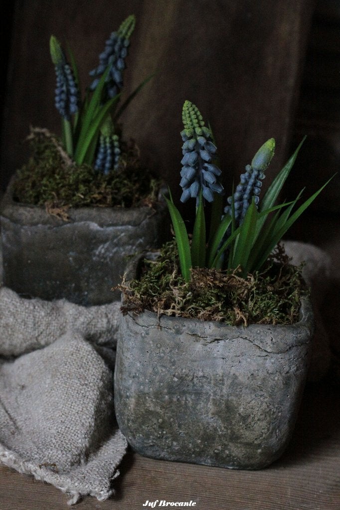 Sobere bloempot M, stenen bakje, bloempotje, Www.jufbrocante.nl, Www.jufbrocante.nl, Nieuw, Ophalen of Verzenden
