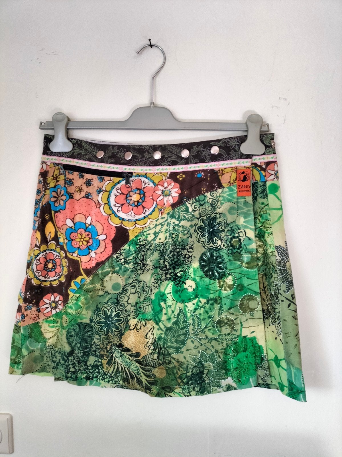 rok overslag rok van Zand Amsterdam one size, Zand Amsterdam, Beige, Zo goed als nieuw, Onder de knie