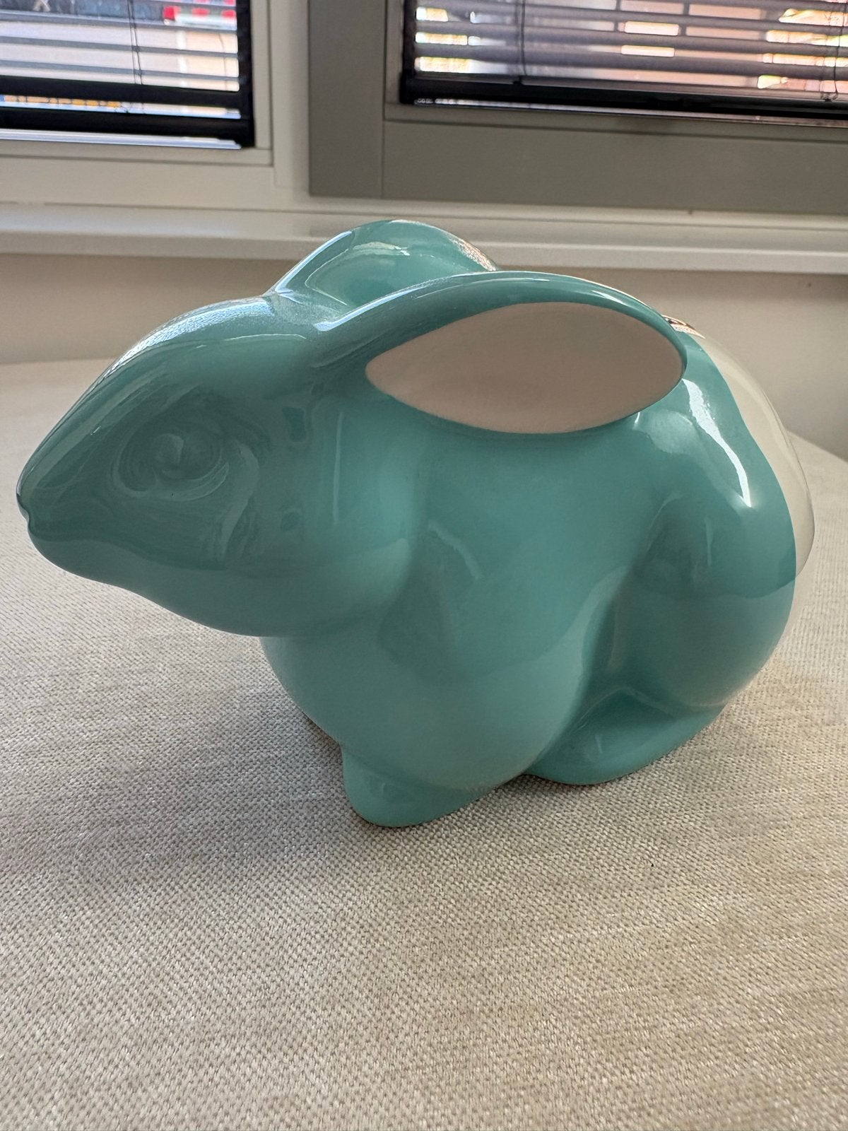 Tiffany & Co. Konijn Spaarpot - Tiffany Blue, Ophalen, Zo goed als nieuw, Overige soorten, Beeldje of Figuurtje