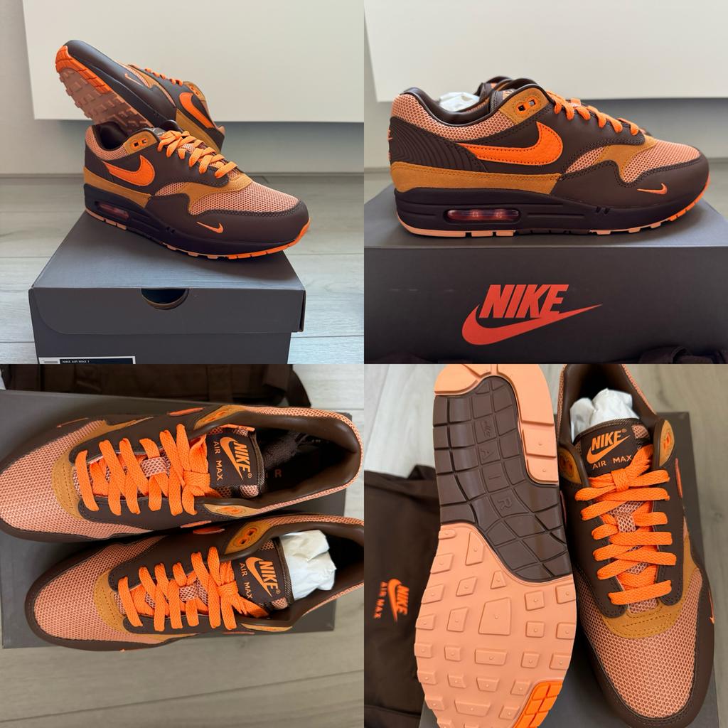 Nike Air Max 1 Kings Day HF7346-200 - Maat 42,5 (US 9), Ophalen of Verzenden, Nieuw, Overige kleuren, Sneakers of Gympen