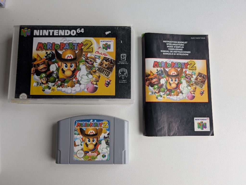 Mario party 2 N64, Spelcomputers en Games, Games | Nintendo 64, Avontuur en Actie, Ophalen of Verzenden, Zo goed als nieuw, 3 spelers of meer