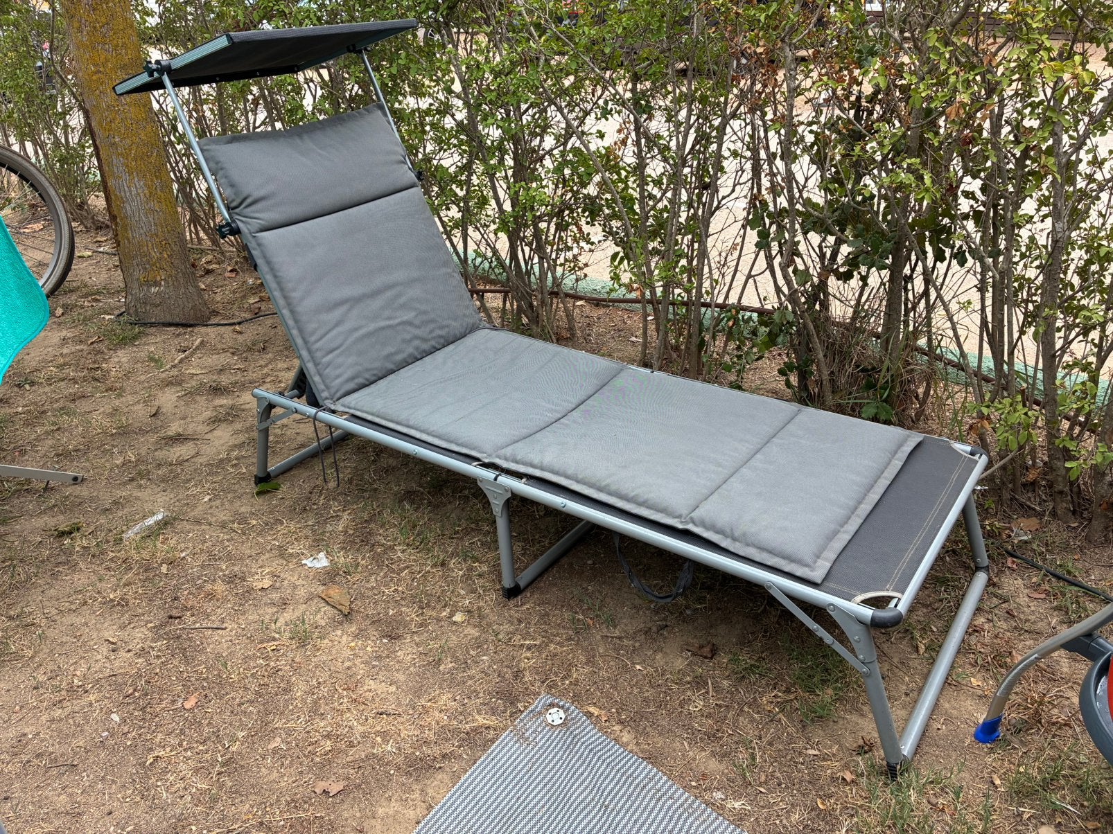 Ligbed opvouwbaar, Ophalen of Verzenden, Zo goed als nieuw, Aluminium