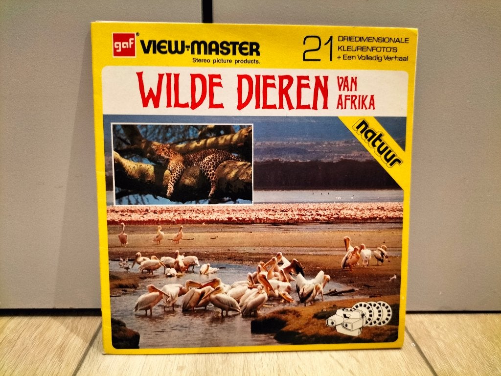 Viewmaster Wilde Dieren van Afrika - ND 111-N - groot album, Ophalen of Verzenden, Gebruikt