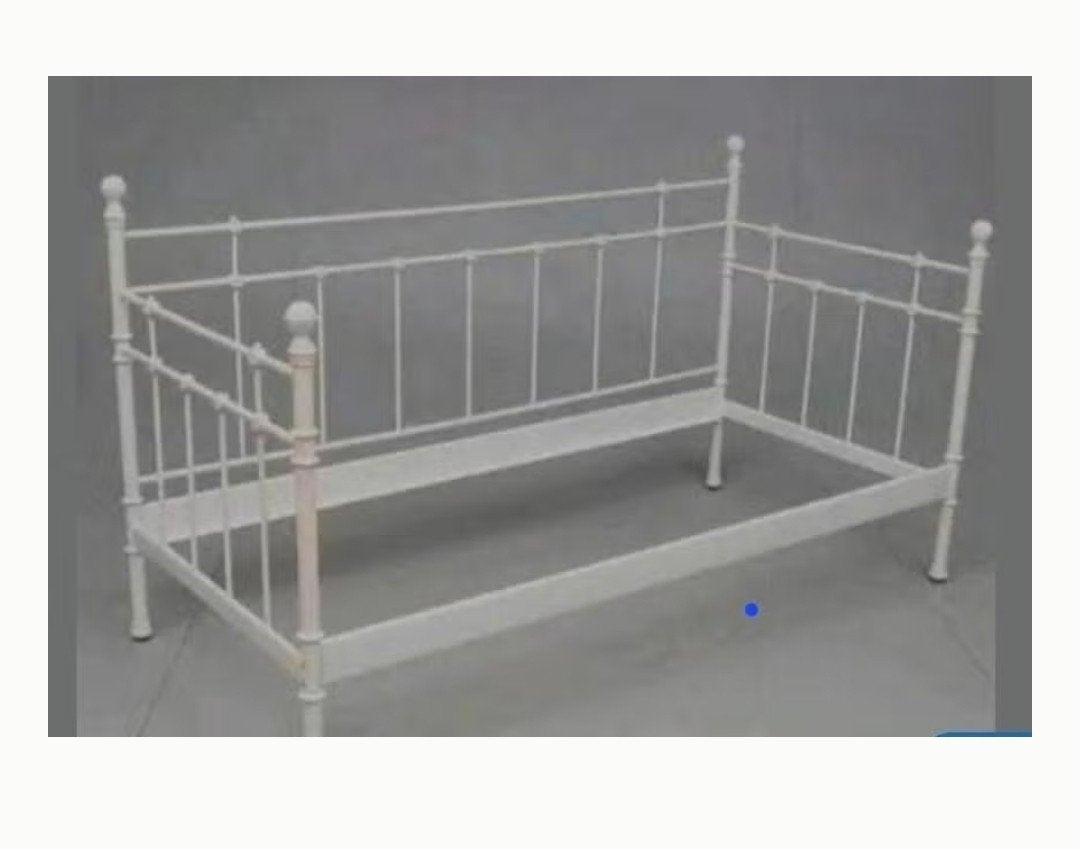 2x Compleet Bed + Bedbodem + 1 Matras, alles ook los te koop, Ophalen, 90 cm, Eenpersoons, Wit