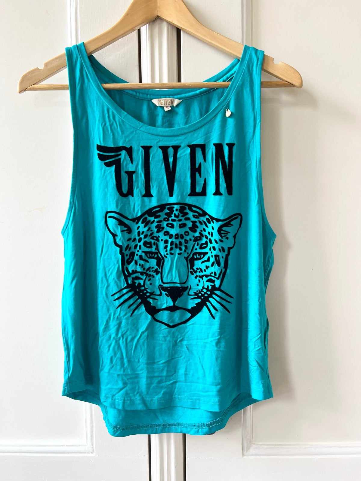 Given top met luipaardprint, maat S, Kleding | Dames, Blauw, Nieuw, Ophalen of Verzenden, Maat 36 (S)