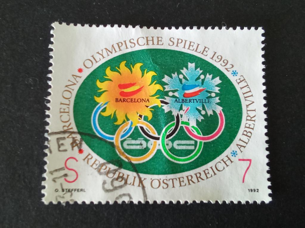 Oostenrijk 152 - Olympische Spelen 1992, Verzenden, Gestempeld, Sport
