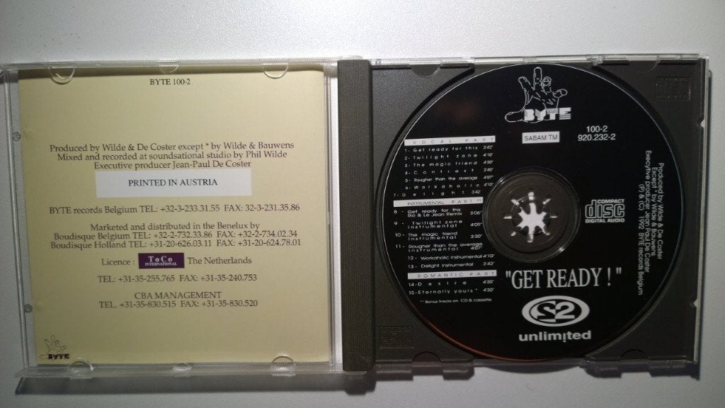 2 Unlimited - Get Ready!, Ophalen of Verzenden, Zo goed als nieuw, Dance Populair, Album