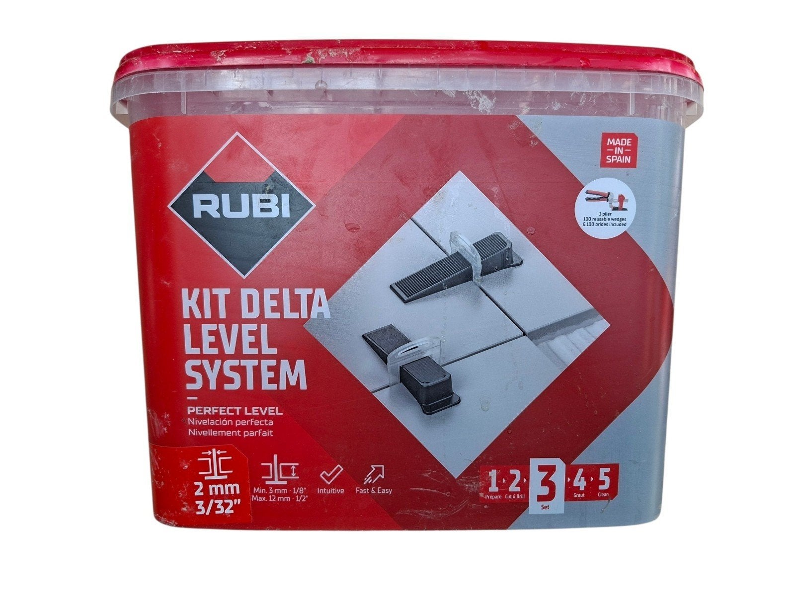 Rubi Levellerset + Tegelsnijder (tot 70 cm), Ophalen of Verzenden