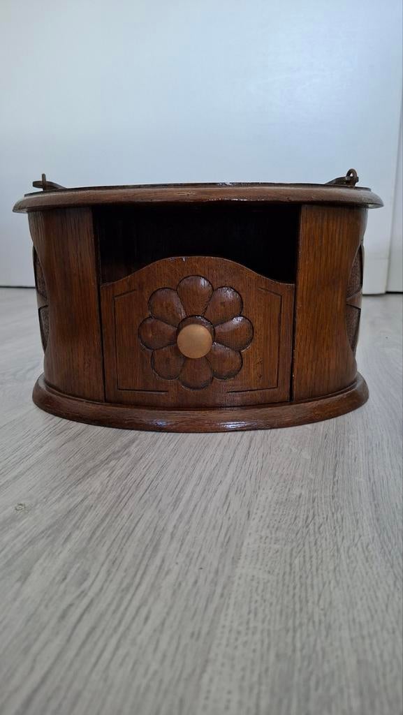 Eiken houten stoof met hengsel, Antiek en Kunst, Ophalen