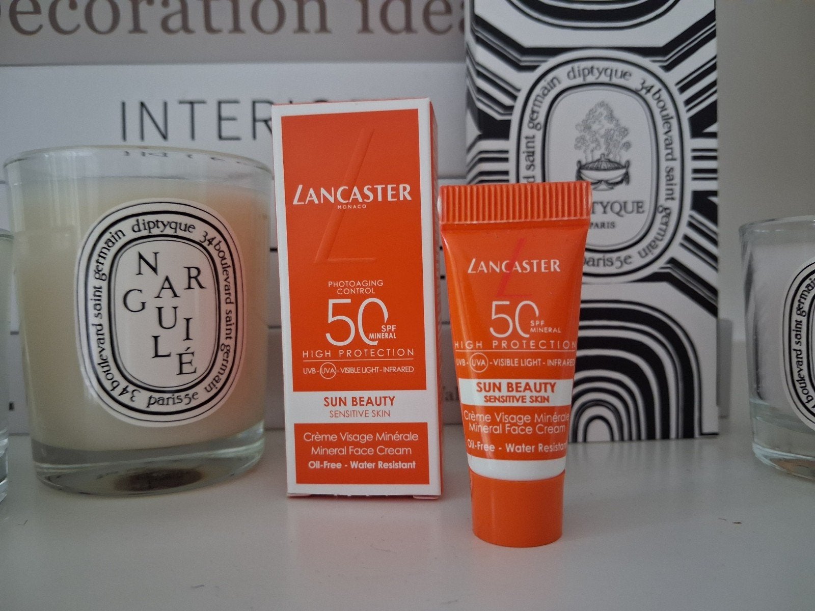 5 ML Lancaster Sun Beauty Mineral Face Cream SPF50 nu €2,99, Ophalen of Verzenden, Nieuw, Gehele gezicht