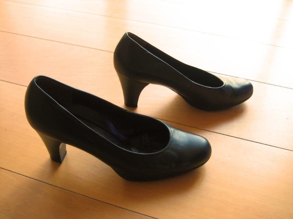 Chique zwart leren pumps PAUL GREEN 38-39 snazzeys, Pumps, Verzenden, Zwart, Nieuw