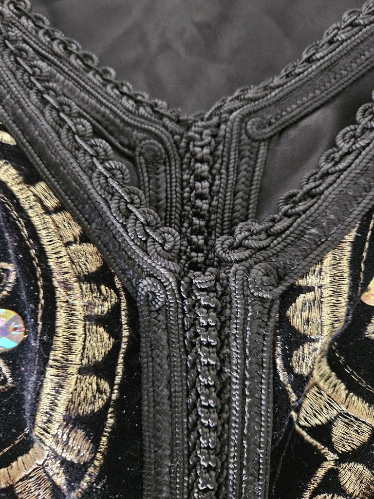3 delig Marokkaanse dames jurk, Kleding | Dames, Maat 38/40 (M), Galajurk, Zwart, Nieuw