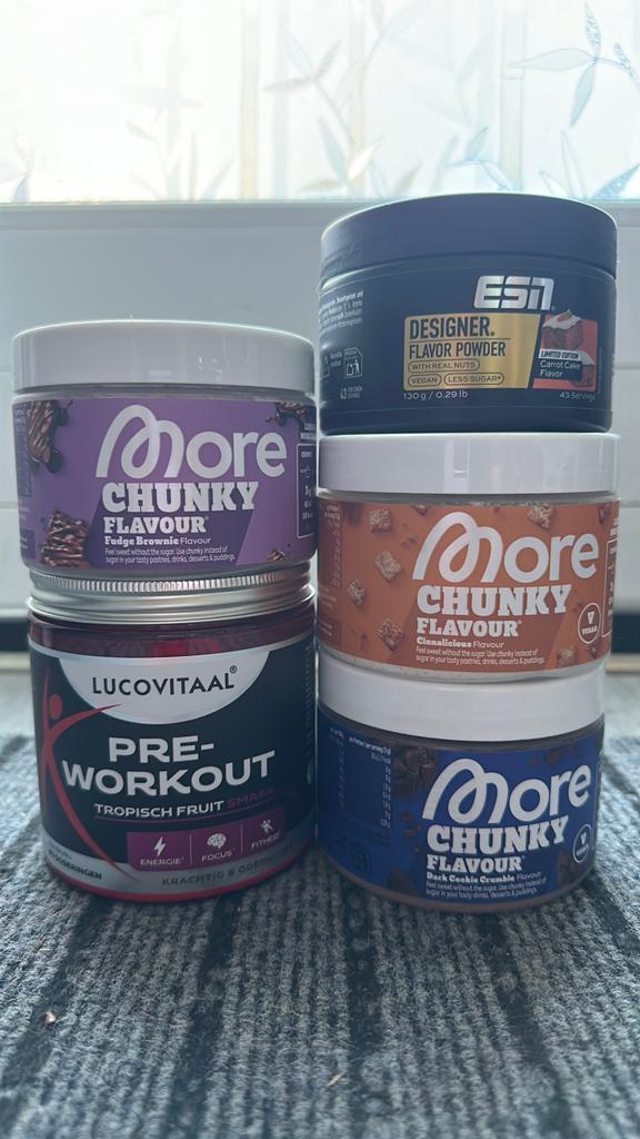 Chunky Flavour, More, ESN, lucovitaal pre-workout, Ophalen of Verzenden, Nieuw