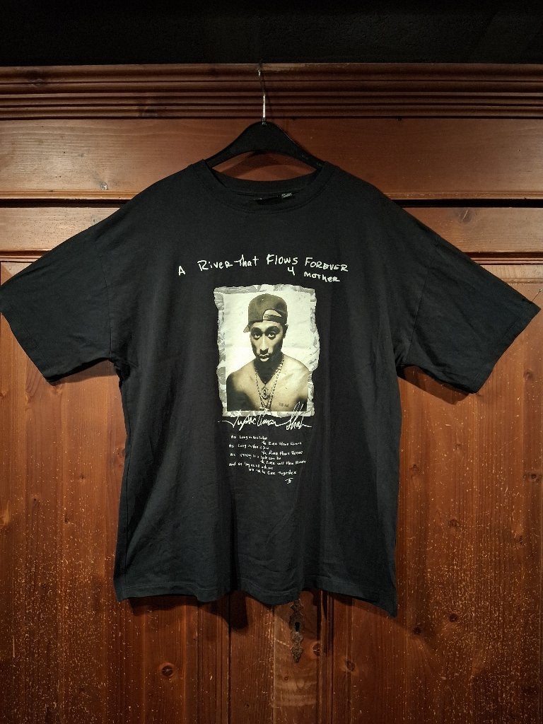 Official black Tupac - 2Pac Shakur T-Shirt M = 40-42, Maat 38/40 (M), Zwart, Ophalen of Verzenden, Zo goed als nieuw