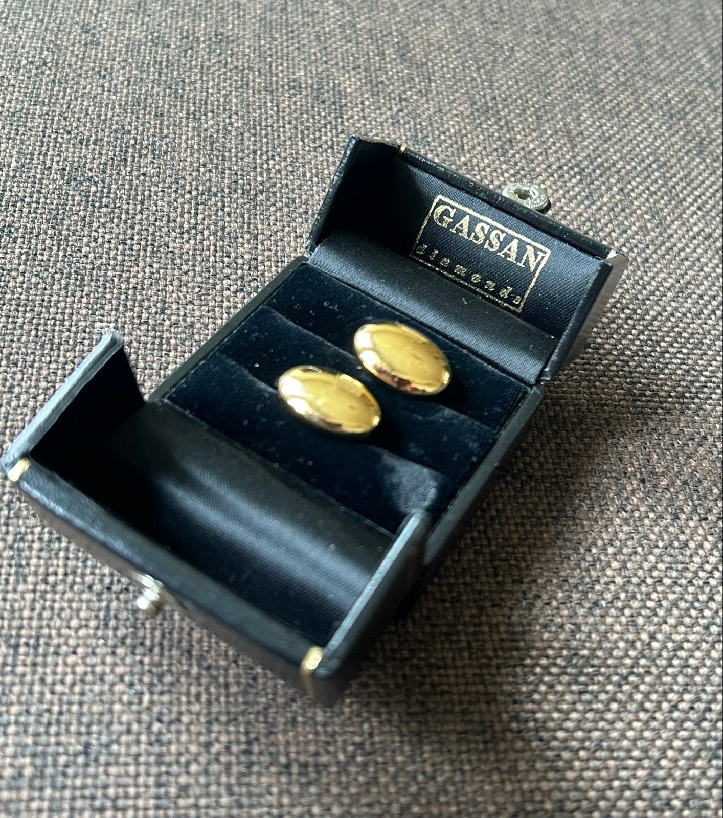 Gassan Diamonds Manchetknopen - Verguld, Ophalen of Verzenden, Gebruikt, Overige materialen, Verguld