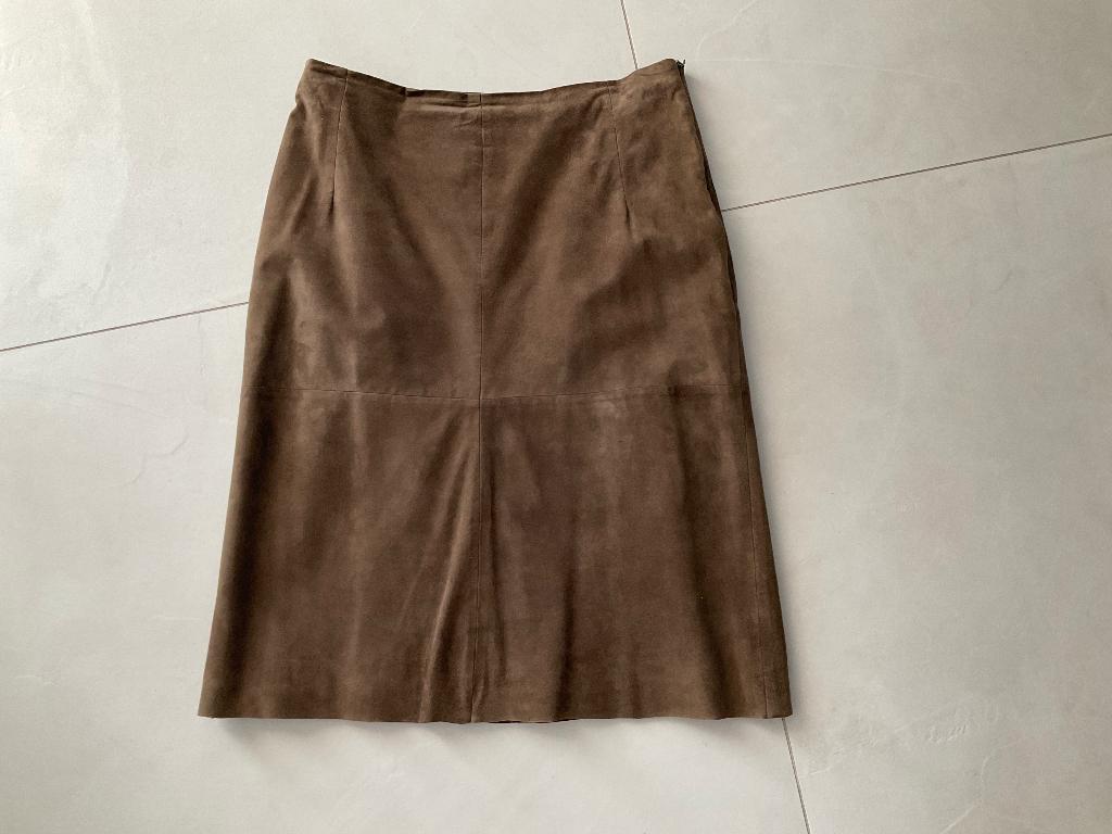 Suède rok Claudia Strater maat 38 taupe, Maat 38/40 (M), Bruin, Ophalen of Verzenden, Zo goed als nieuw