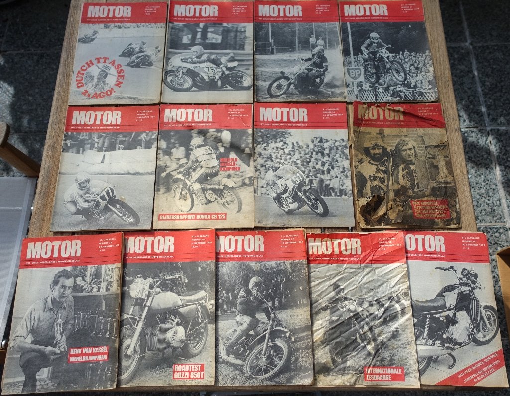 Motor - het NL motor weekblad - jaargang 1974 3e kwartaal, Boeken, Ophalen of Verzenden, Gelezen